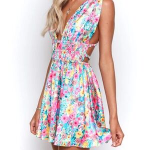 Floral mini dress